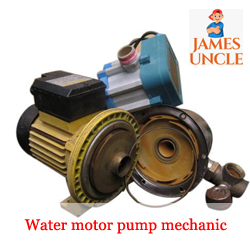 Water motor pump mechanic Mr. Krishna Mondal in Natagarh